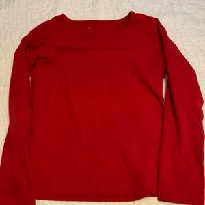 Red long sleeve shirt